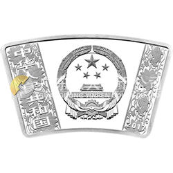 2017中國丁酉（雞）年金銀紀念幣30克扇形銀質(zhì)紀念幣