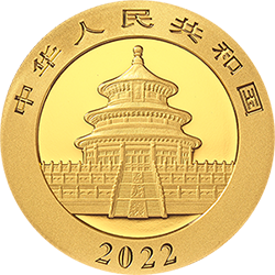 2022版熊貓貴金屬紀(jì)念幣15克圓形金質(zhì)紀(jì)念幣