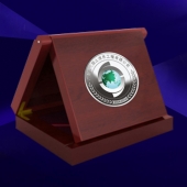 2014年5月定制  廣東友元國土信息工程公司十周年慶紀(jì)念銀幣