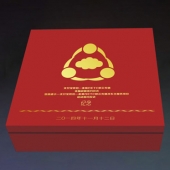 2014年11月：定做深圳金溢科技公司戰(zhàn)略合作伙伴純銀紀(jì)念盤制作