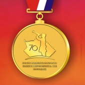 2015年7月制作　紀(jì)念抗日戰(zhàn)爭70周年紀(jì)念獎?wù)略O(shè)計制作