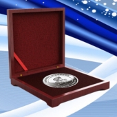 2015年12月定做　廣州軒怡公司新產(chǎn)品發(fā)布會紀(jì)念銀幣定做