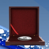 2015年12月定做　廣州軒怡公司新品上市留念紀念純銀銀牌定做