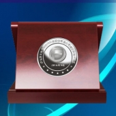 2016年9月　甘肅定制　蘭州方大炭素廠慶定制銀質(zhì)紀念幣定制